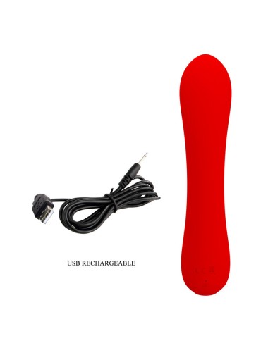 PRETTY LOVE - VIBRATORE RICARICABILE PRESCOTT ROSSO