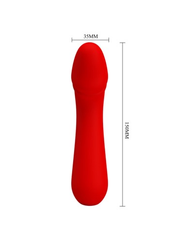 PRETTY LOVE - VIBRATORE RICARICABILE CETUS ROSSO