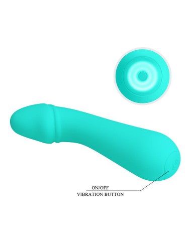 PRETTY LOVE - VIBRATORE RICARICABILE CETUS VERDE ACQUA