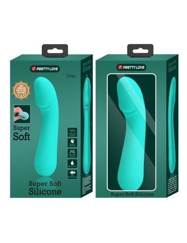 PRETTY LOVE - VIBRATORE RICARICABILE CETUS VERDE ACQUA