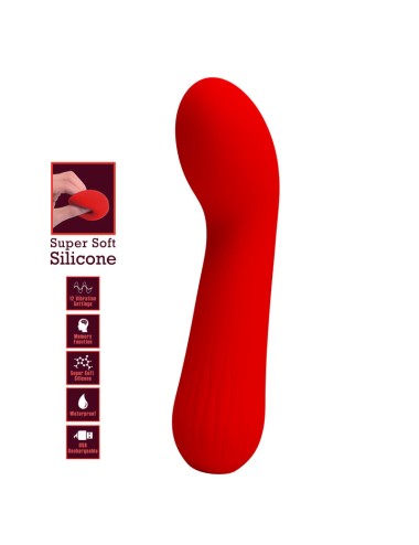 PRETTY LOVE - VIBRATORE RICARICABILE FAUN ROSSO