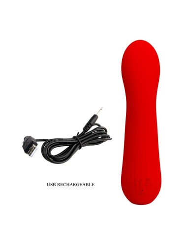 PRETTY LOVE - VIBRATORE RICARICABILE FAUN ROSSO
