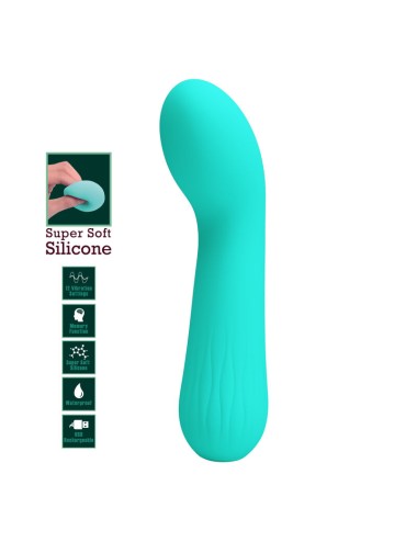 PRETTY LOVE - VIBRATORE RICARICABILE FAUN VERDE ACQUA