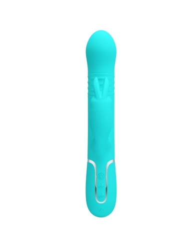PRETTY LOVE - PERLE VIBRATORE COALE RABBIT VERDE ACQUA