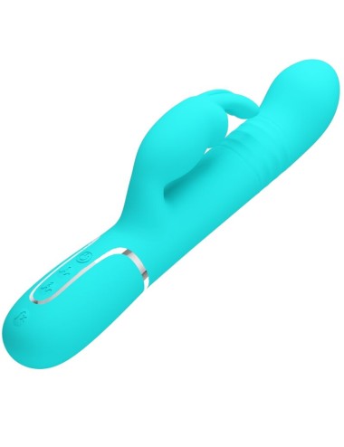 PRETTY LOVE - PERLE VIBRATORE COALE RABBIT VERDE ACQUA