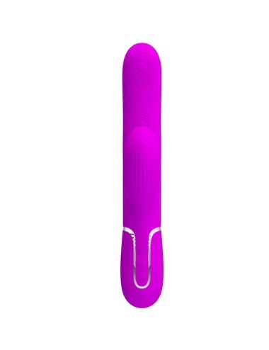 PRETTY LOVE - VIBRATORE MULTIFUNZIONE PERLITA 3 IN 1 G-SPOT VIOLA