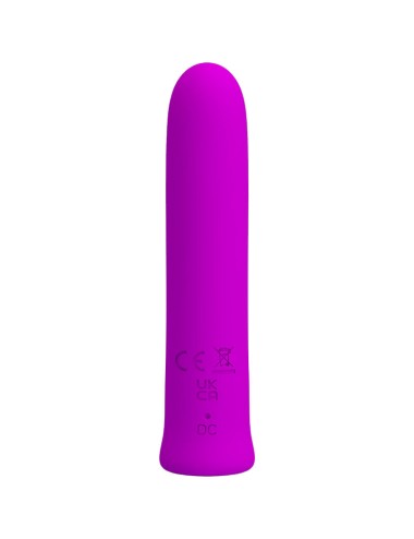 PRETTY LOVE - VIBRATORE CURTIS MINI SUPER POWER 12 VIBRAZIONI IN SILICONE VIOLETTO