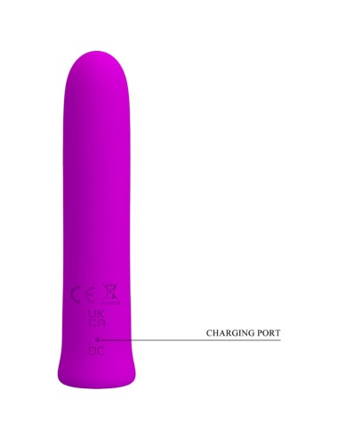 PRETTY LOVE - VIBRATORE CURTIS MINI SUPER POWER 12 VIBRAZIONI IN SILICONE VIOLETTO