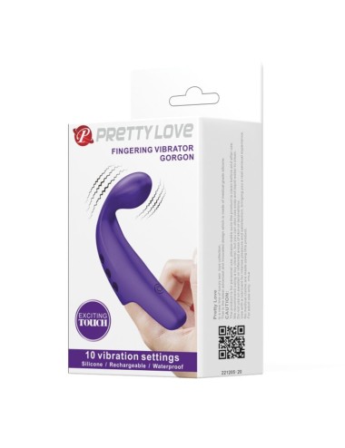 PRETTY LOVE - VIBRATORE DA DITA RICARICABILE GORGON VIOLA