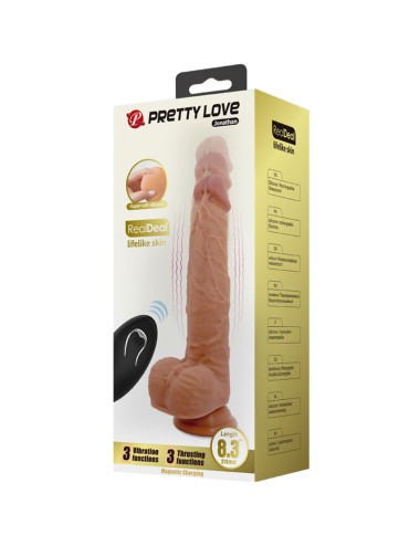 PRETTY LOVE - DILDO IN SILICONE JONATHAN 3 VIBRAZIONI + 3 MISURE DI INSERIMENTO TELECOMANDO 21 CM