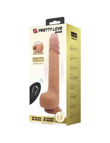 PRETTY LOVE - VIBRATORE DILDO REALISTICO TOMMY 22.5 CM