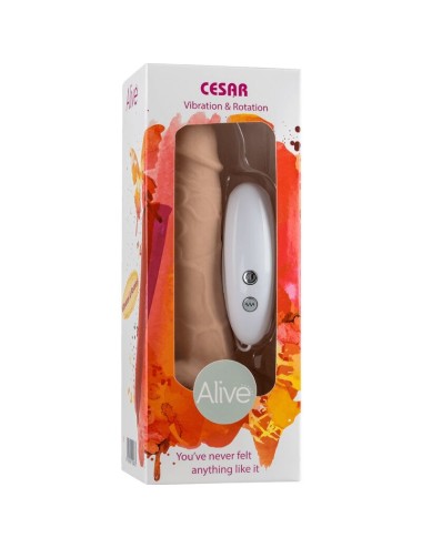 ALIVE - VIBRATORE E ROTATORE REALISTICO DEL PENE CESAR 17