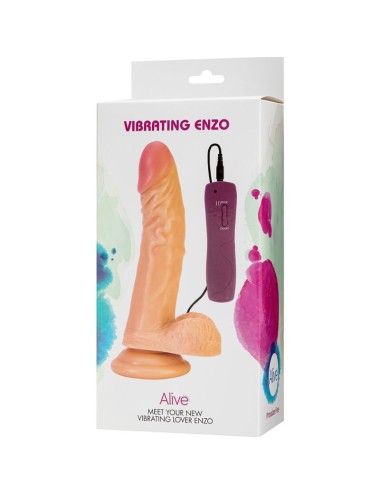 ALIVE - VIBRATORE PENE REALISTICO ENZO 21 CM