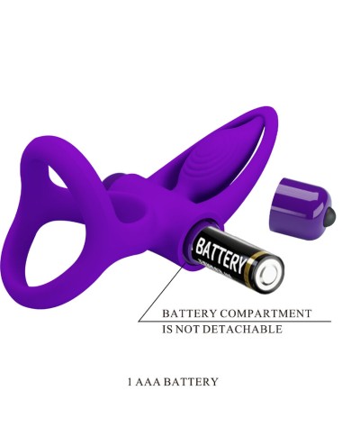 PRETTY LOVE - ANELLO VIBRATORE 10 VIBRAZIONI IN SILICONE VIOLETTO