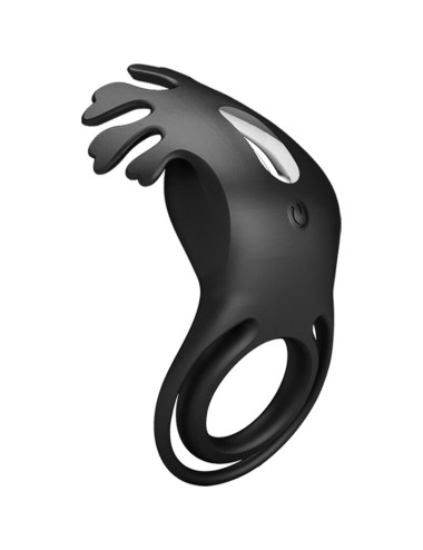 PRETTY LOVE - ANELLO VIBRATORE RUBEN 7 VIBRAZIONI IN SILICONE NERO