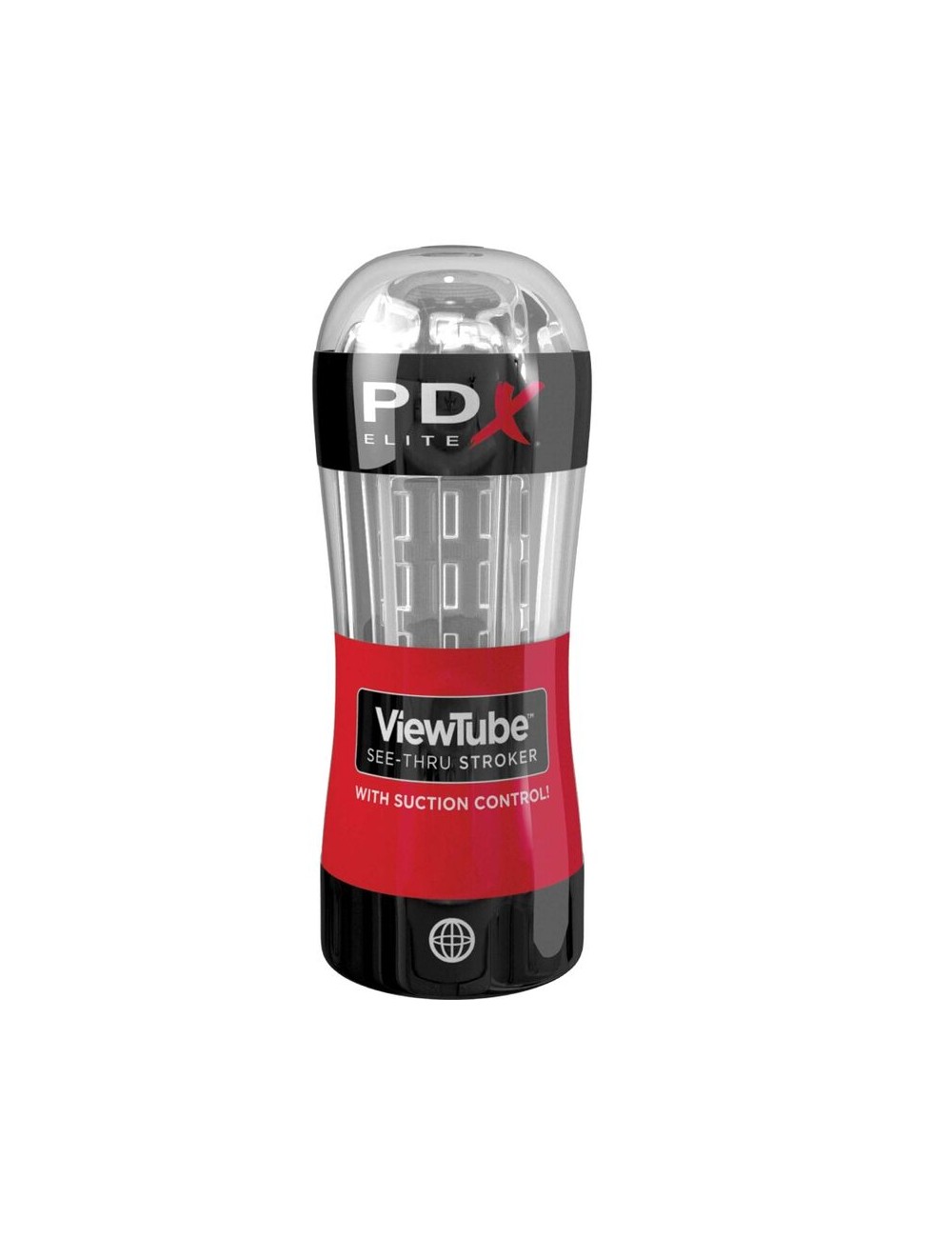 PDX ELITE - STROKER VIEWTUBE CONTROL ASPIRAZIONE TRASPARENTE