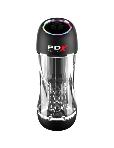 PDX ELITE - VIBRATORE STROKER VIEWTUBE PRO TRASPARENTE