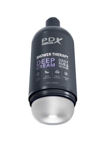 PDX PLUS - MASTURBATORE STROKER DESIGN DISCRETO IN BOTTIGLIA DI SHAMPOO CON CREMA PROFONDA