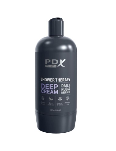 PDX PLUS - MASTURBATORE STROKER DESIGN DISCRETO IN BOTTIGLIA DI SHAMPOO CON CREMA PROFONDA