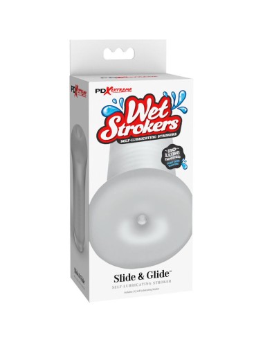FETISH FANTASY EXTREME - MASTURBADOR MASCHILE IN SILICONE TRASPARENTE SLIDE & GLIDE