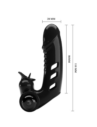 PRETTY LOVE - COPERTURA PER DITA VIBRATORE CORBIN NERA
