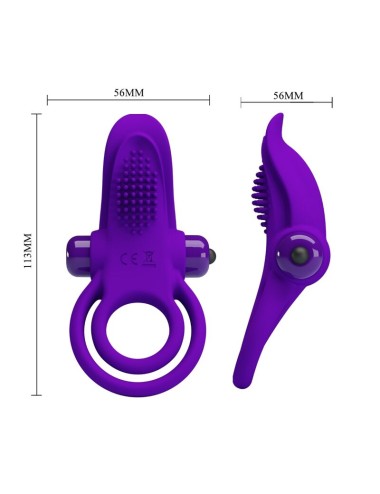 PRETTY LOVE - ANELLO VIBRANTE PER PENE VIOLA