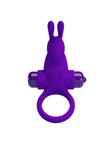 PRETTY LOVE - ANELLO VIBRATORE I CONIGLIO PER PENE VIOLA