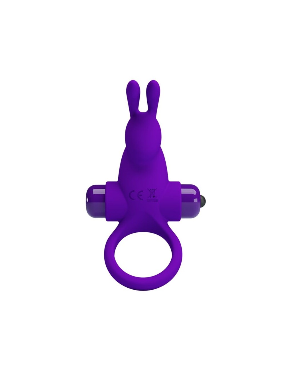 PRETTY LOVE - ANELLO VIBRATORE I CONIGLIO PER PENE VIOLA