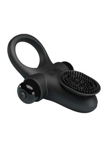 PRETTY LOVE - ANELLO VIBRATORE II PER IL PENE NERO