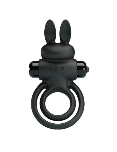 PRETTY LOVE - ANELLO VIBRATOR III RABBIT PER PENE NERO