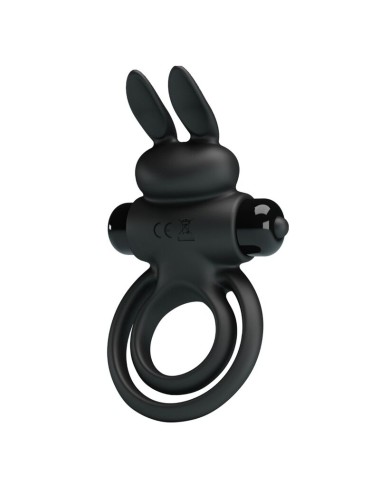 PRETTY LOVE - ANELLO VIBRATOR III RABBIT PER PENE NERO