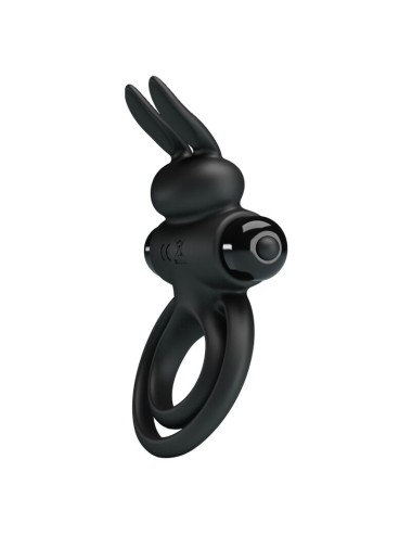 PRETTY LOVE - ANELLO VIBRATOR III RABBIT PER PENE NERO