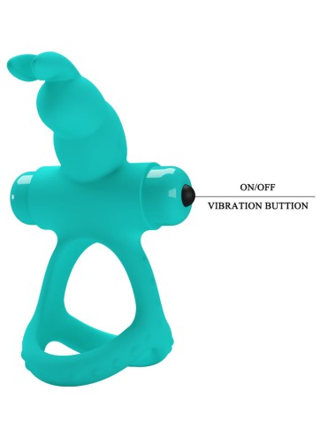 PRETTY LOVE - ANELLO VIBRATORE CONIGLIO VERDE FIGGY