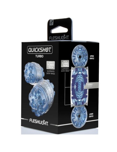 FLESHLIGHT - MASTURBATORE QUICKSHOT TURBO BLU GHIACCIO