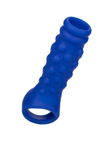 ADMIRAL - COPERTURA PER PENE CON PERLINE IN SILICONE LIQUIDO BLU
