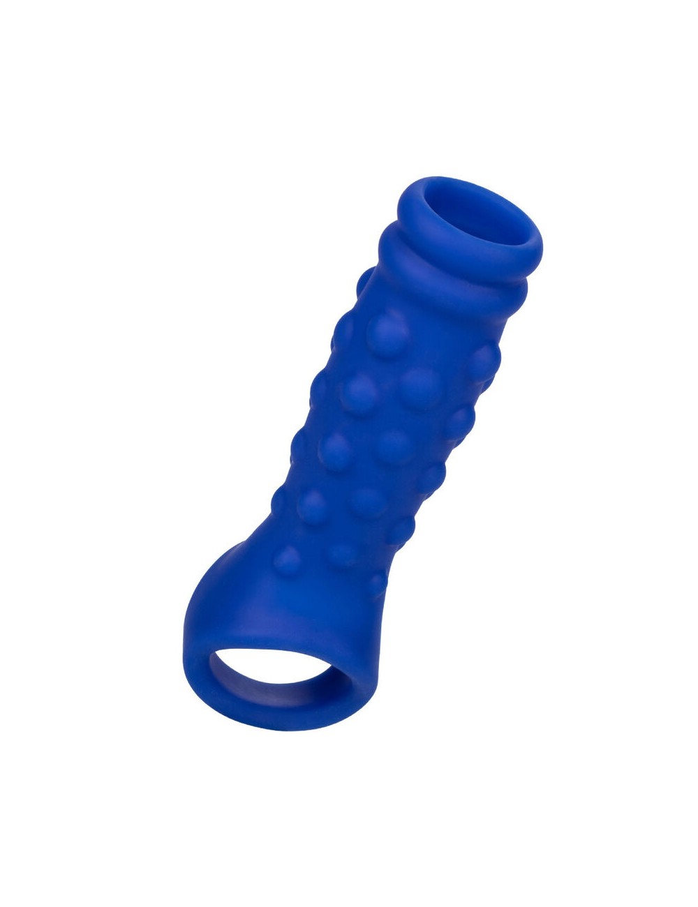 ADMIRAL - COPERTURA PER PENE CON PERLINE IN SILICONE LIQUIDO BLU