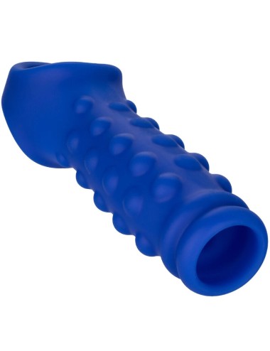 ADMIRAL - COPERTURA PER PENE CON PERLINE IN SILICONE LIQUIDO BLU