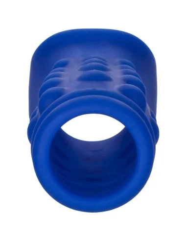 ADMIRAL - COPERTURA PER PENE CON PERLINE IN SILICONE LIQUIDO BLU