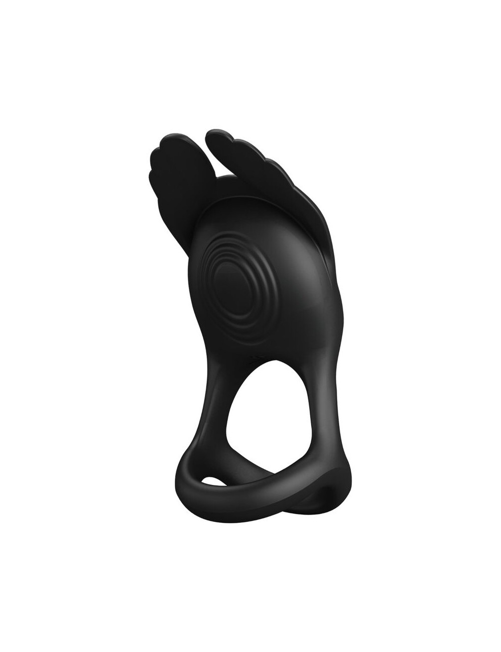 PRETTY LOVE - ANELLO PER PENE VIBRANTE 7 VIBRAZIONI IN SILICONE NERO