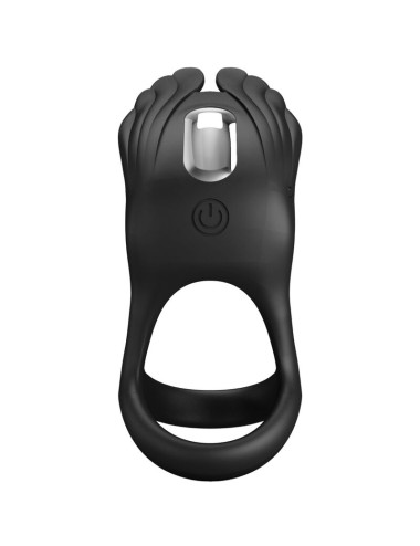 PRETTY LOVE - ANELLO PER PENE VIBRANTE 7 VIBRAZIONI IN SILICONE NERO