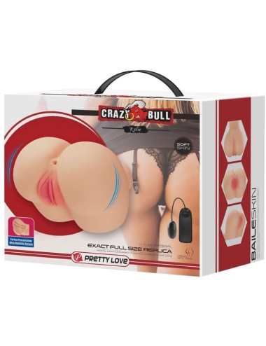 CRAZY BULL - VIBRATORE REALISTICO PER LA VAGINA E LANO KYLIE