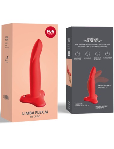 FUN FACTORY - DILDO FLESSIBILE LIMBA ROSSO TAGLIA M