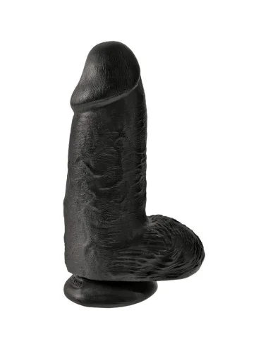 KING COCK - PENE REALISTICO PASSODATO 23 CM NERO