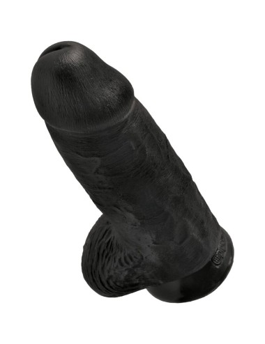 KING COCK - PENE REALISTICO PASSODATO 23 CM NERO