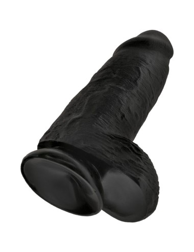 KING COCK - PENE REALISTICO PASSODATO 23 CM NERO