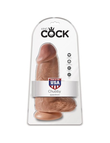 KING COCK - PENE REALISTICO CHUBBY 23 CM CARAMEL
