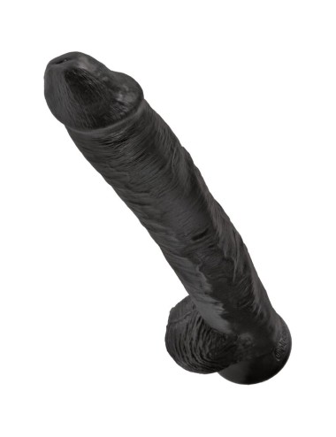 KING COCK - PENE REALISTICO CON SFERE 30.5 CM NERO