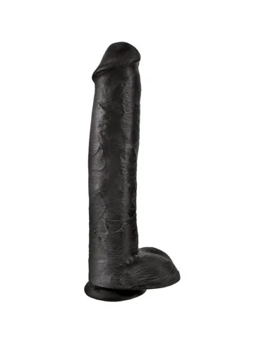 KING COCK - PENE REALISTICO CON SFERE 34.2 CM NERO