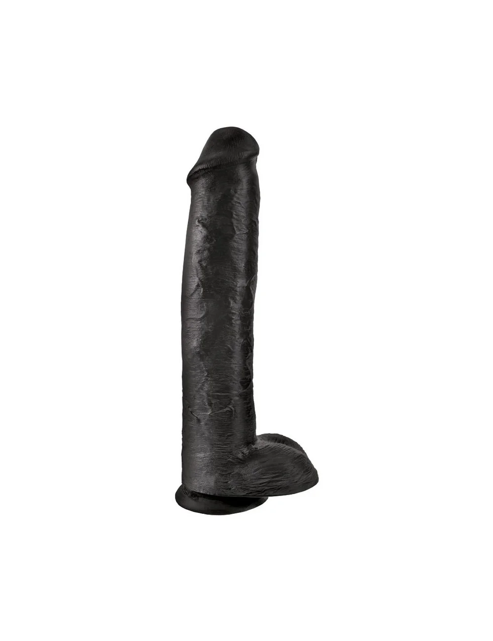 KING COCK - PENE REALISTICO CON SFERE 34.2 CM NERO