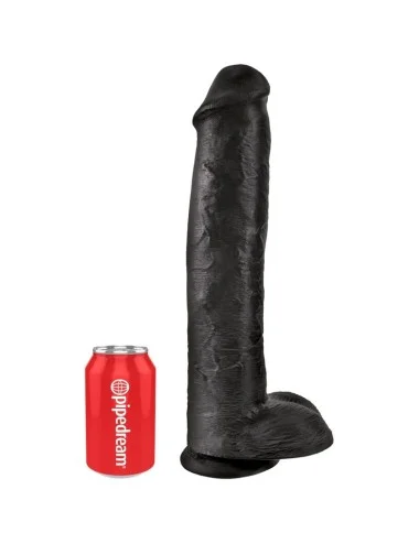 KING COCK - PENE REALISTICO CON SFERE 34.2 CM NERO